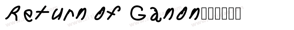 Return of Ganon字体转换
